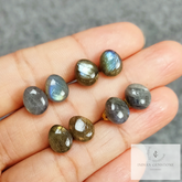 Labradorite stud earrings, Labradorite jewelry, 14k Gold Plated Labradorite studs, Ethnic Earrings, Dainty Studs, Woman earrings, Gift her